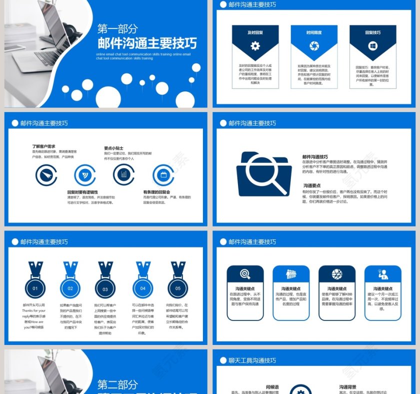 线上沟通聊天工具沟通技巧培训PPT模板第2张