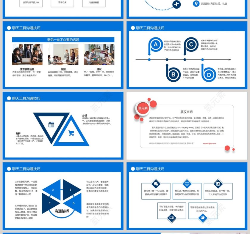 线上沟通聊天工具沟通技巧培训PPT模板第4张