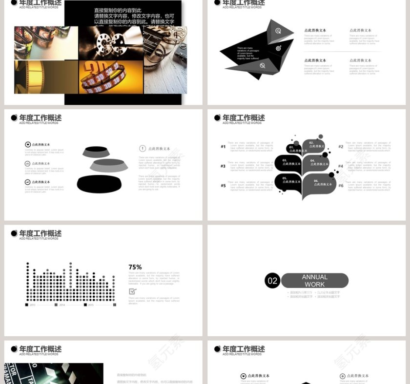 电影影视媒体传媒行业ppt模板第2张