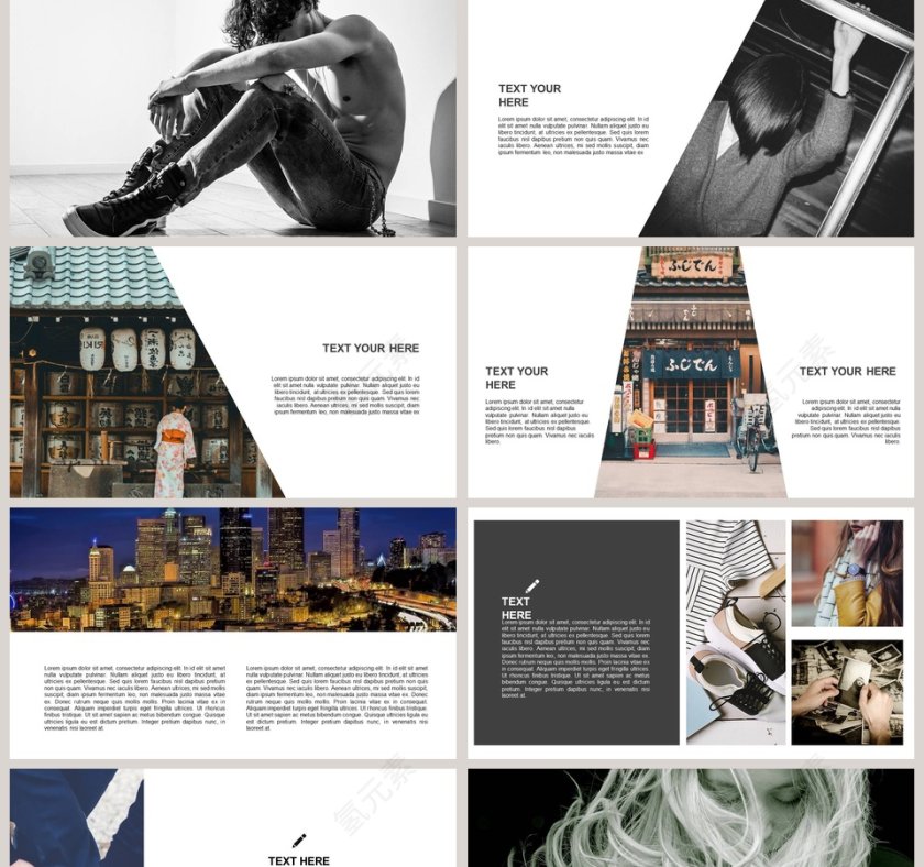 欧美杂志风时尚模板通用第2张