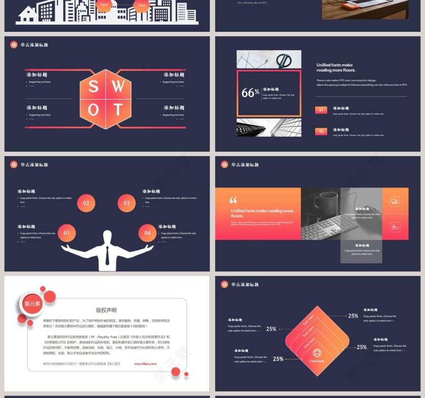 部门月会工作总结通用ppt第4张