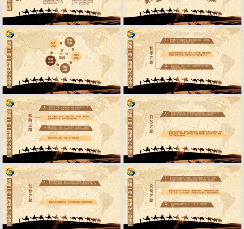 丝绸之路一带一路商业计划书PPT第4张