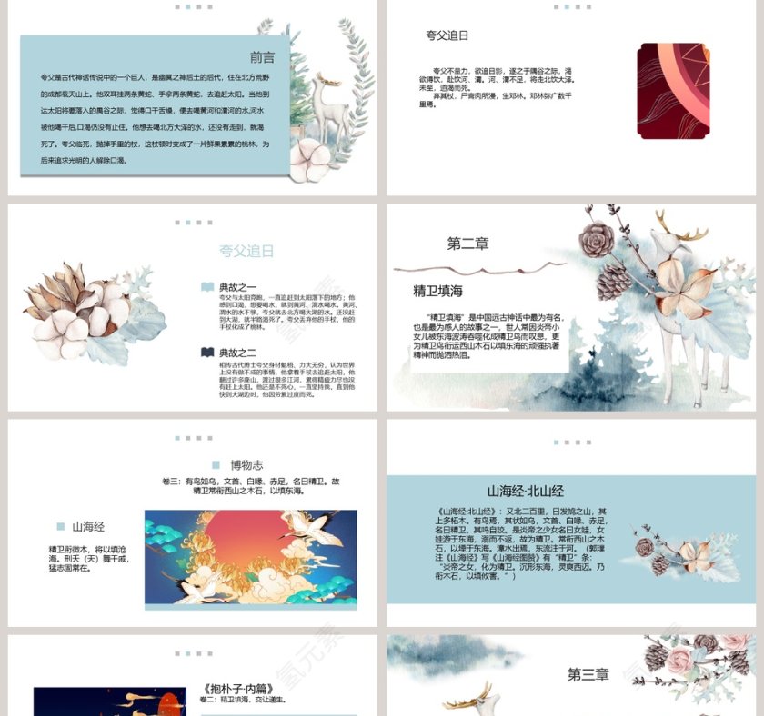 神话故事教育教学课件PPT模版第2张