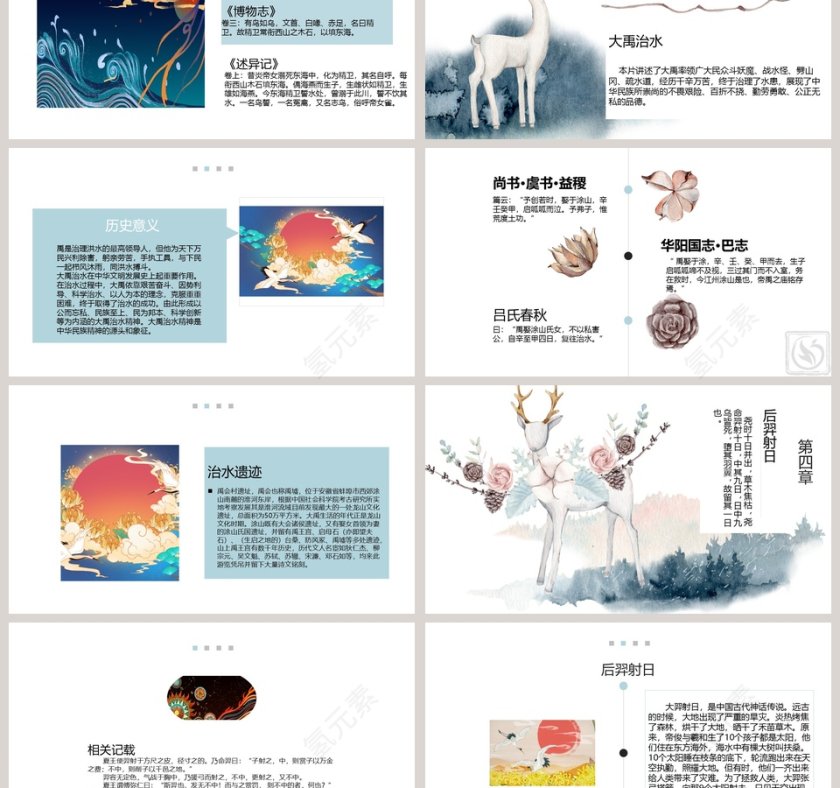 神话故事教育教学课件PPT模版第3张