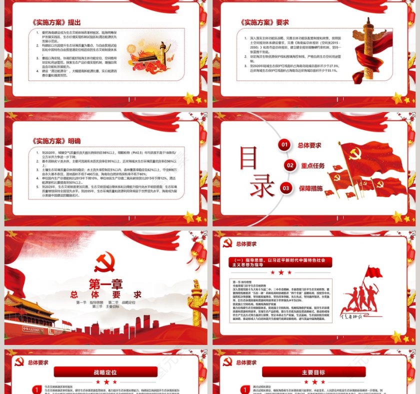 国家生态文明试验区海南实施方案学习PPT模板第2张