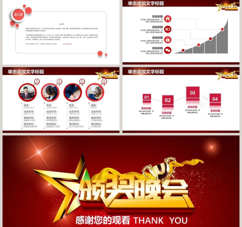 企业员工表彰大会暨颁奖典礼年会PPT第5张