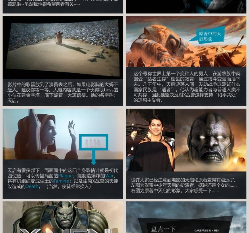 你可能不知道的X战警动作电影PPT模板第4张