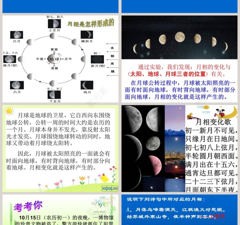 弯弯的月亮教学ppt课件第4张