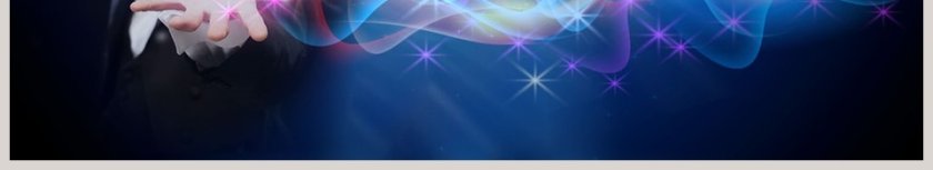 蓝色简约神秘魔术表演PPT第6张