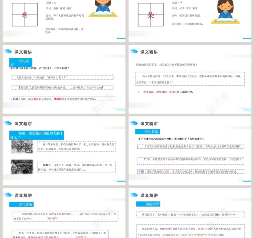 课文解析部编版五年级下册语文军神语文课件PPT第3张