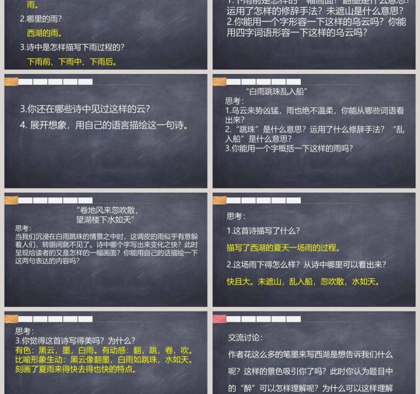 诗词解析六月二十七日望湖楼醉书语文课件PPT第3张