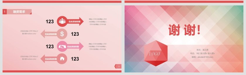 完整框架创业商业计划书PPT模板第5张