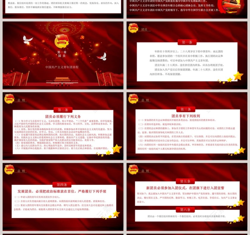 中国共产主义青年团章程ppt第4张