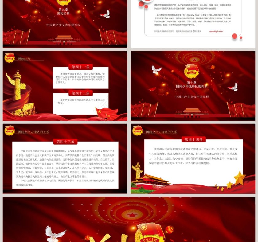 中国共产主义青年团章程ppt第9张