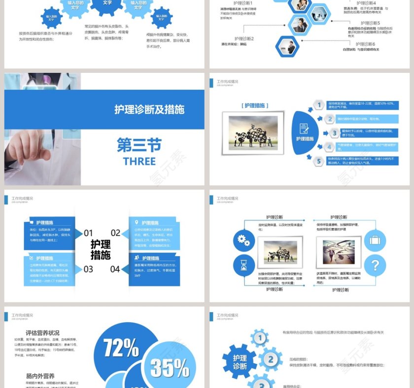 医生背景颅脑外伤护理查房PPT第3张