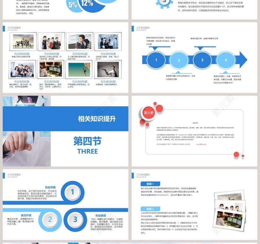 医生背景颅脑外伤护理查房PPT第4张