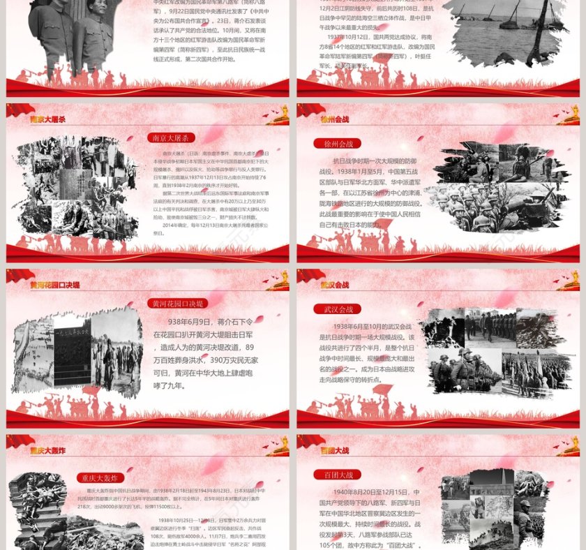 九一八勿忘国耻九一八事变纪念PPT模板第3张