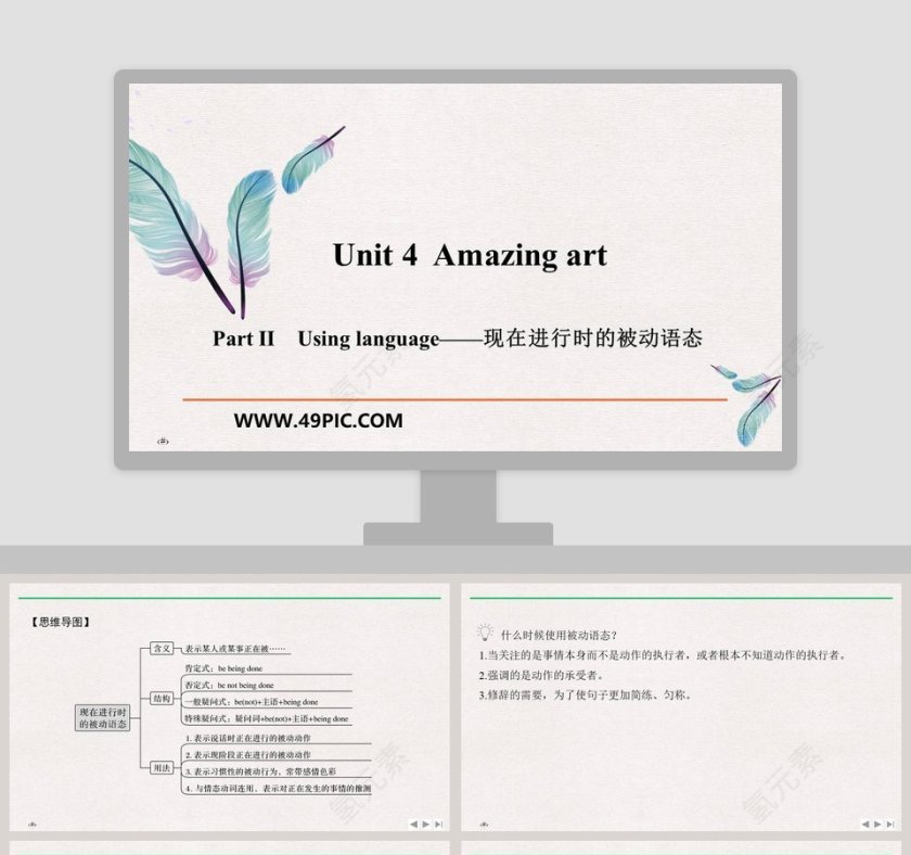 Unit 4  Amazing art-Part教学ppt课件第1张