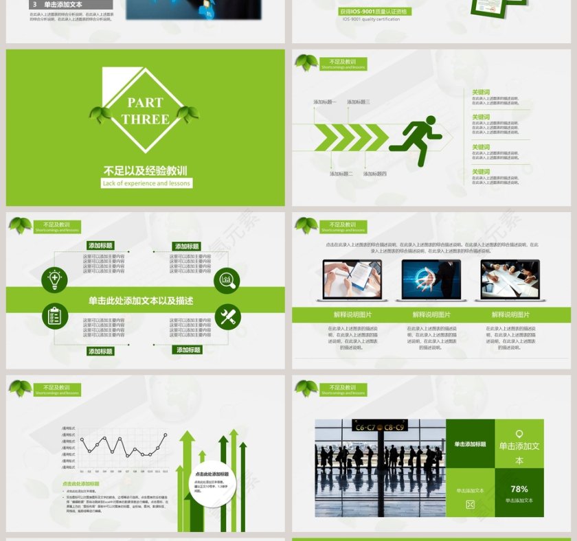 简洁实用框架完整年终总结汇报模板第4张