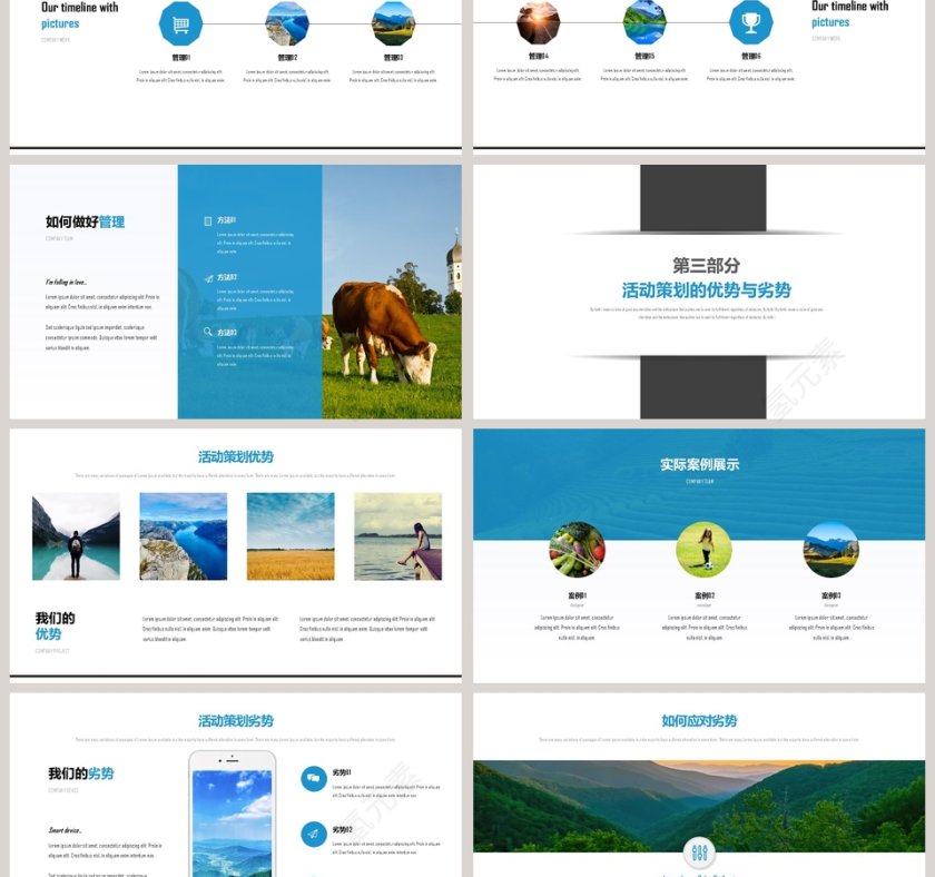 活动策划商业策划计划书PPT模板第3张