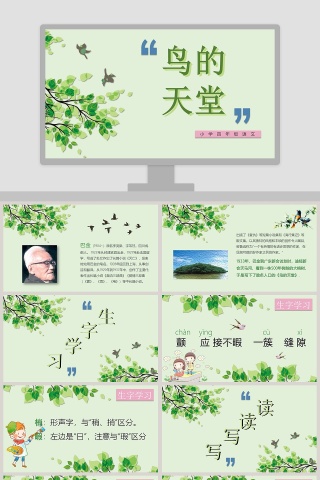 四年级语文鸟的天堂PPT