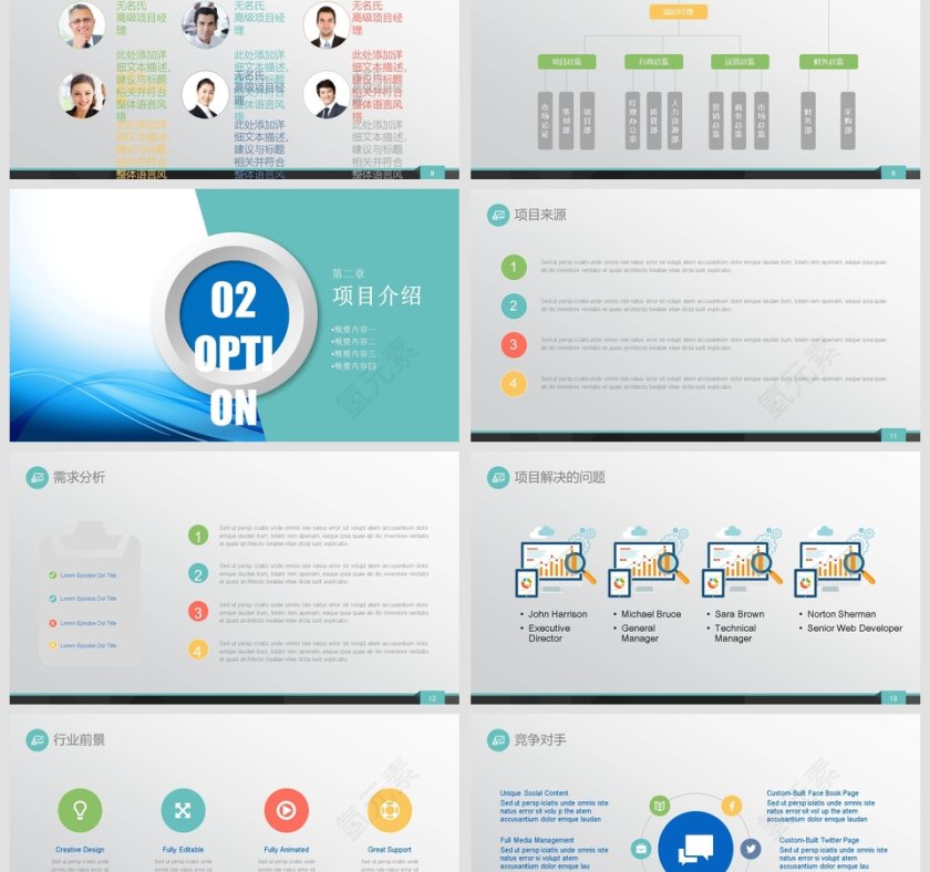 商业融资创业计划书商业计划书PPT第3张