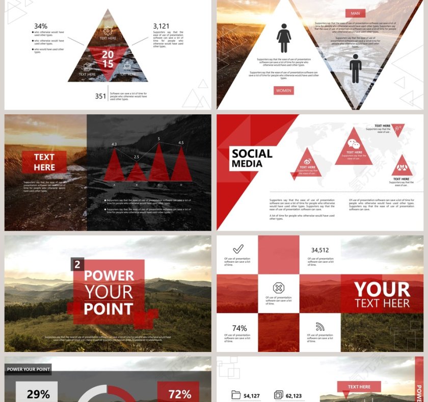  欧美经典商务时尚工作总结PPT模板   第2张