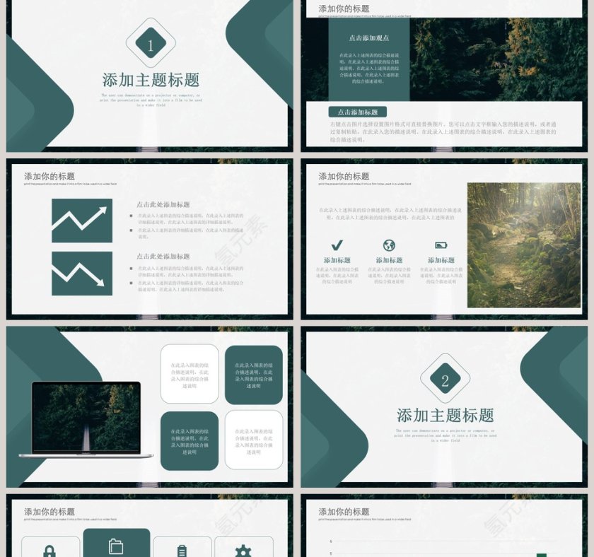 爱护树木保护森林总结计划PPT模板第2张