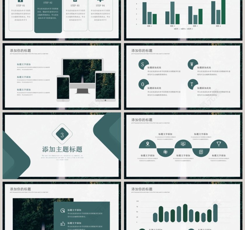 爱护树木保护森林总结计划PPT模板第3张