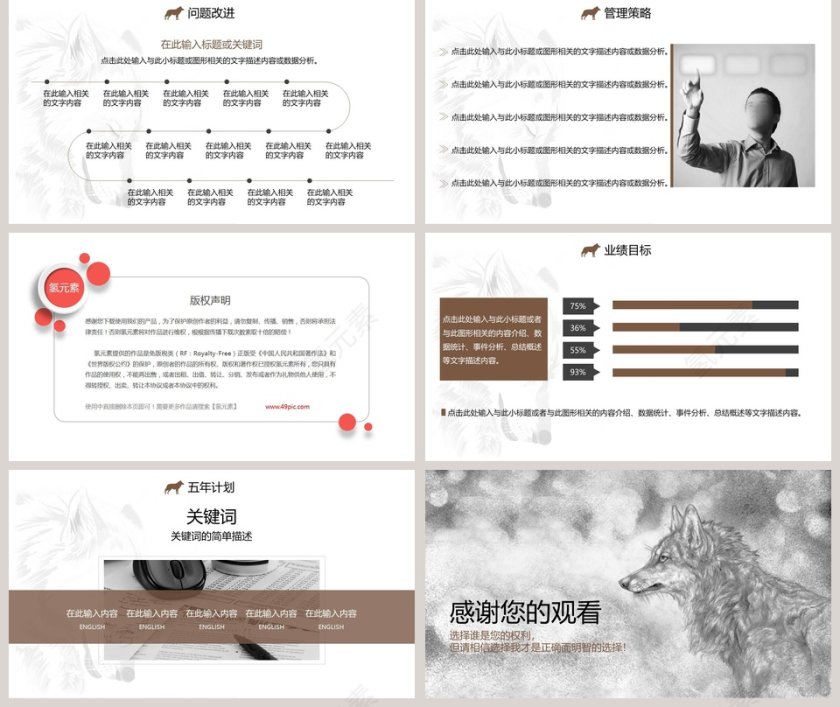 销售管理岗位竞聘PPT模板第5张