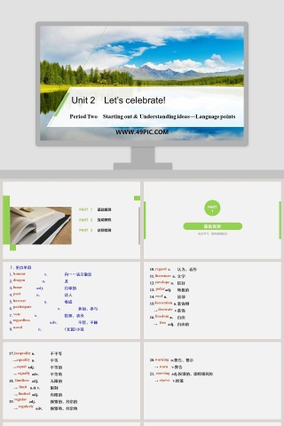 Unit 2-Lets celebrate教学ppt课件