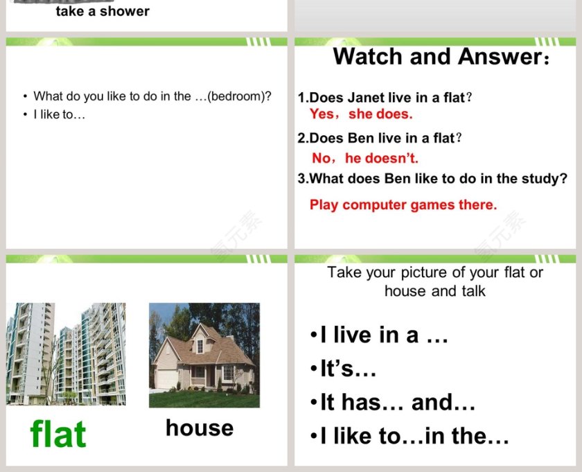 Unit4  I live in a big house教学ppt课件第4张