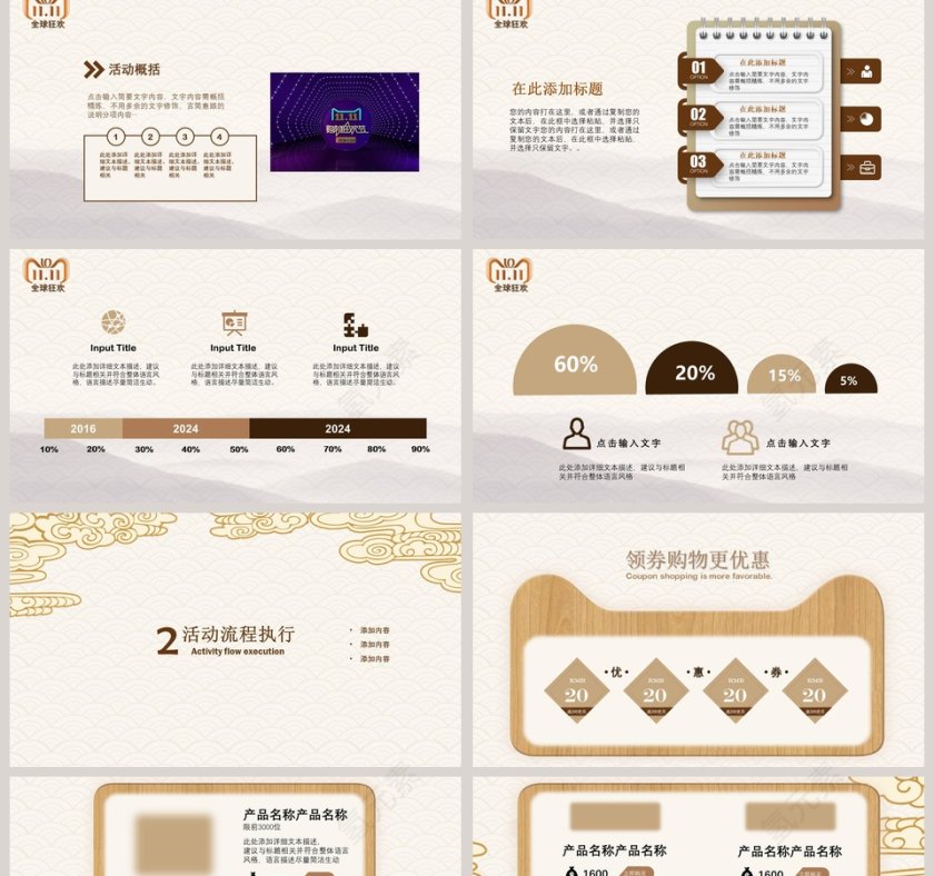 PPT模版商务会议策划总结年终动态预览图第2张