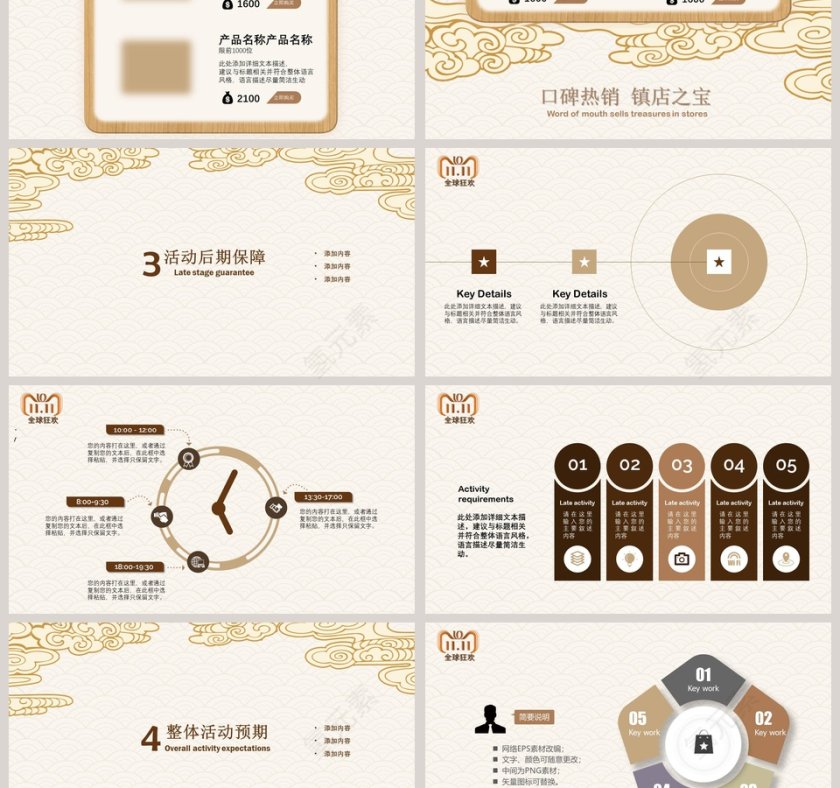 PPT模版商务会议策划总结年终动态预览图第3张