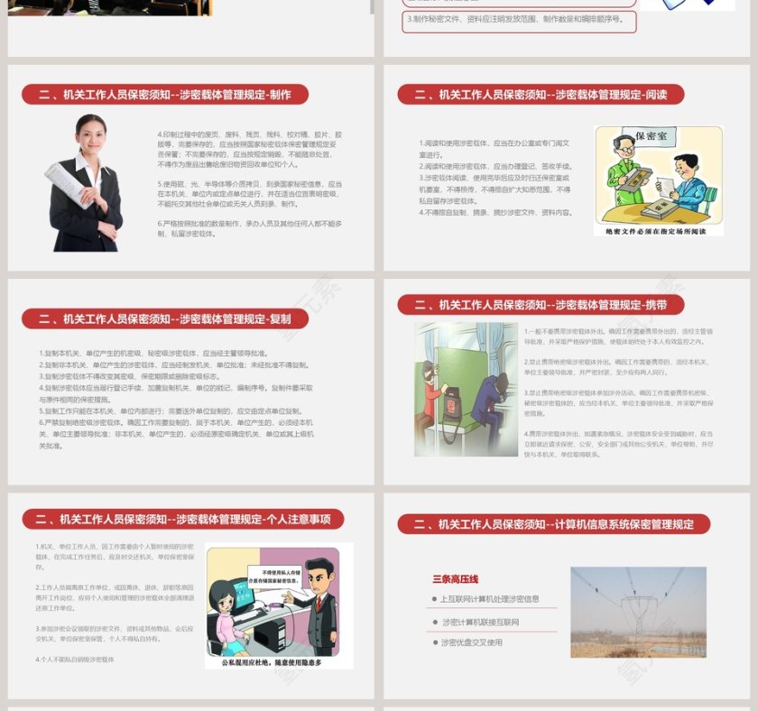 保密警示教育课保密知识培训ppt模板  第4张