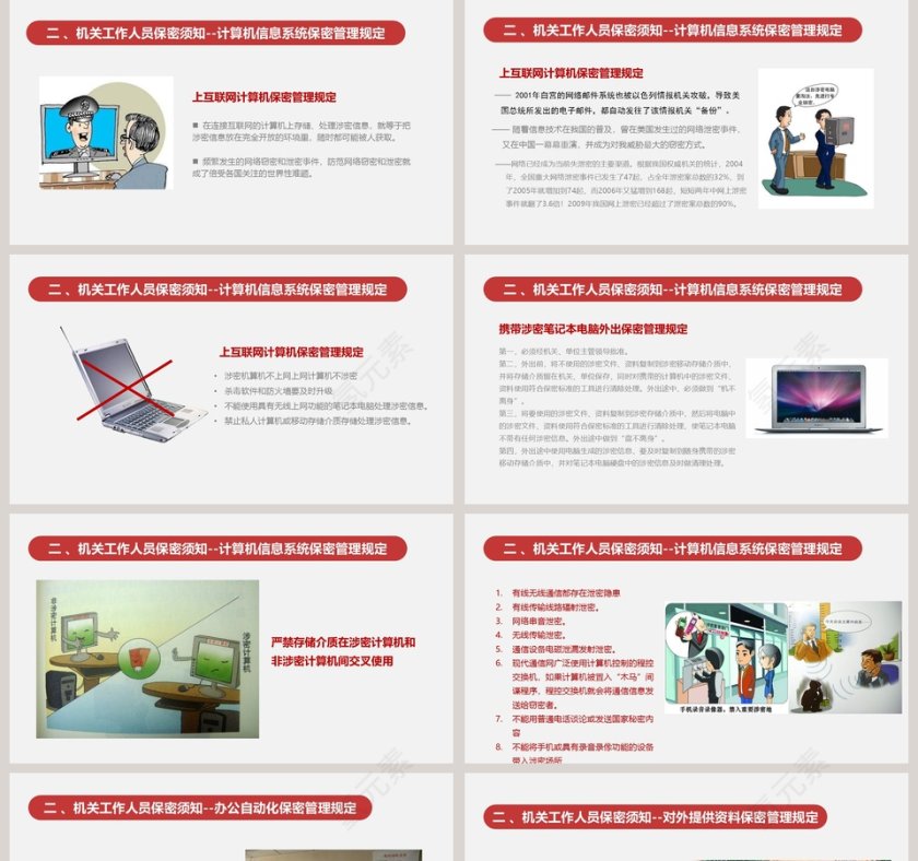 保密警示教育课保密知识培训ppt模板  第5张