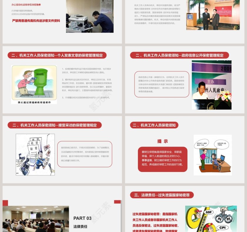 保密警示教育课保密知识培训ppt模板  第6张