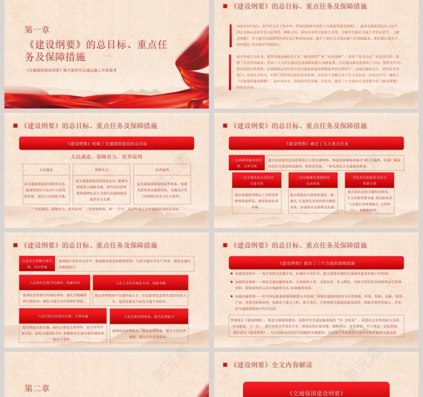 四中全会《交通强国建设纲要》掀开新时代交通运输工作新篇章解读PPT模版第2张