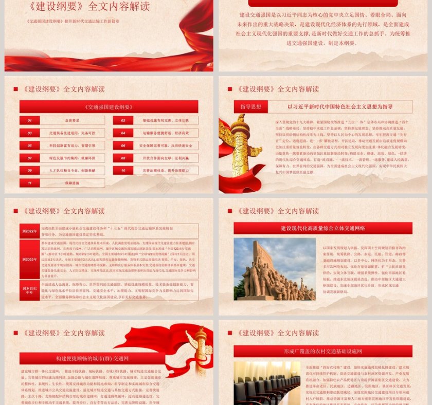 四中全会《交通强国建设纲要》掀开新时代交通运输工作新篇章解读PPT模版第3张