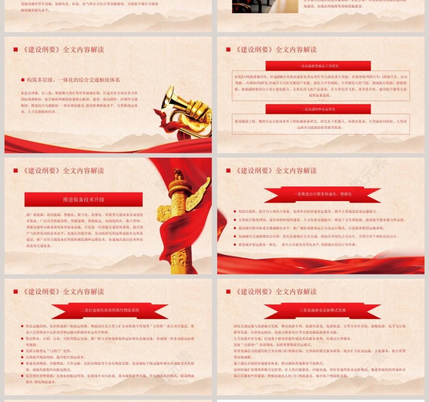 四中全会《交通强国建设纲要》掀开新时代交通运输工作新篇章解读PPT模版第4张