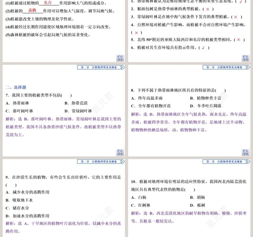 第七节植被与自然环境的关系教学ppt课件第3张