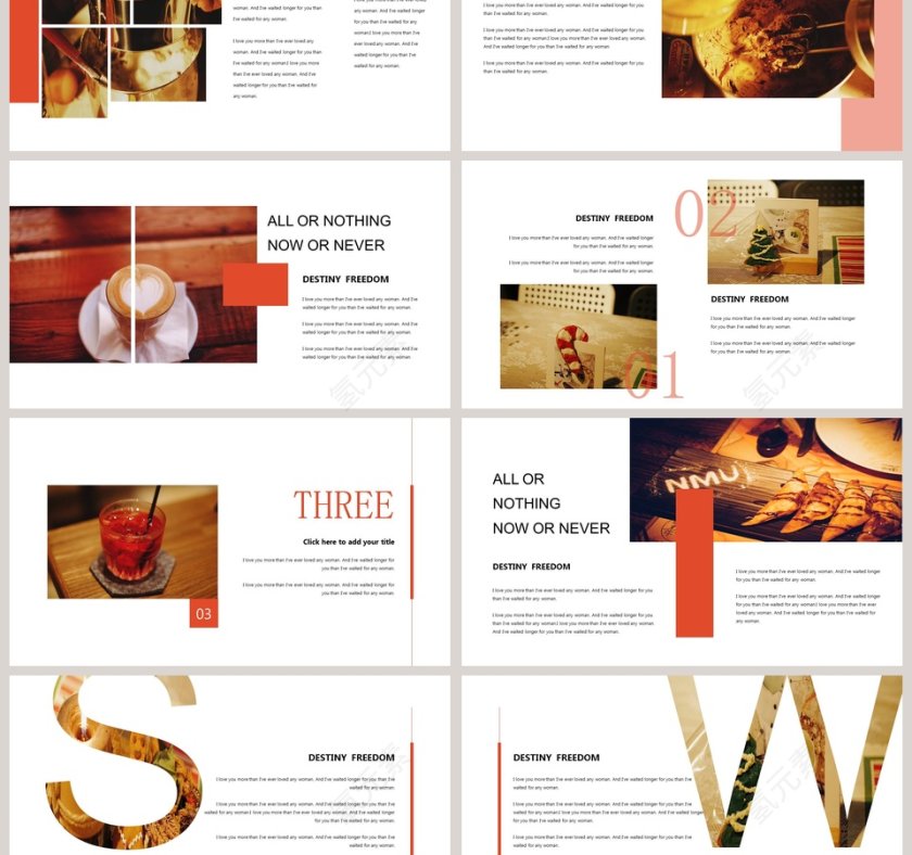 欧美简约杂志风通用模板第3张