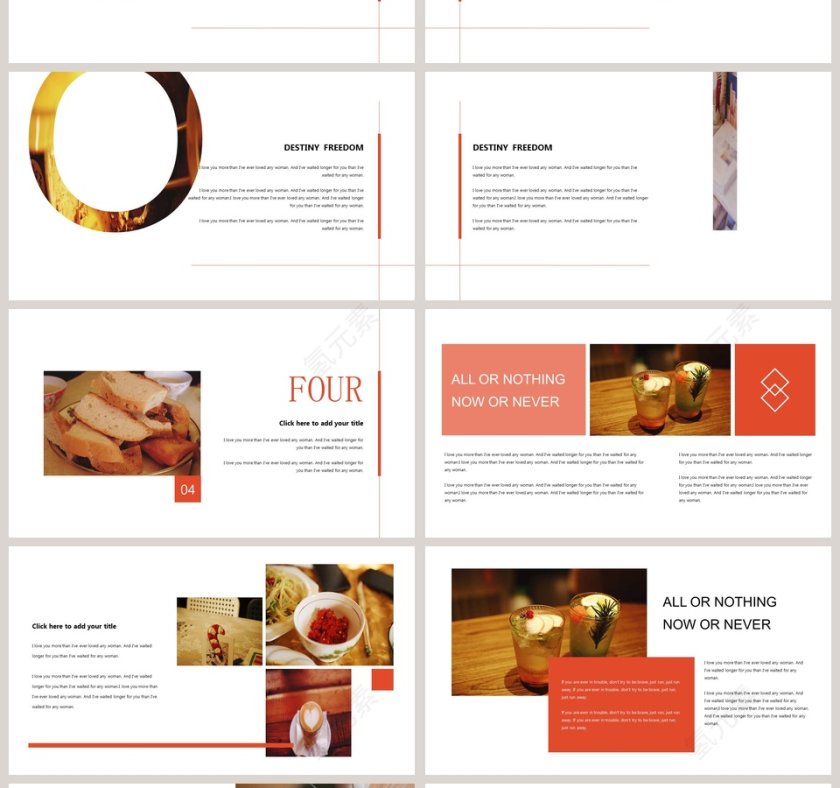 欧美简约杂志风通用模板第4张