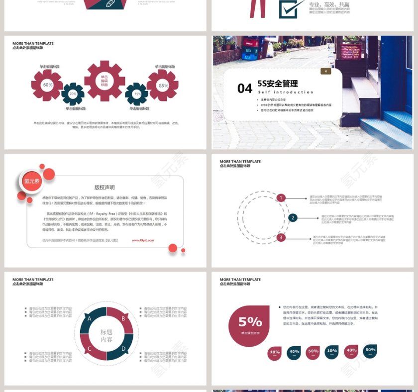简约年终总结汇报PPT模板第4张