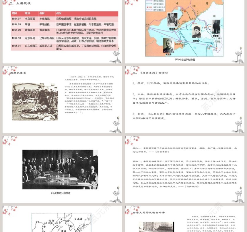 甲午中日战争与-列强瓜分中国狂潮教学ppt课件第2张