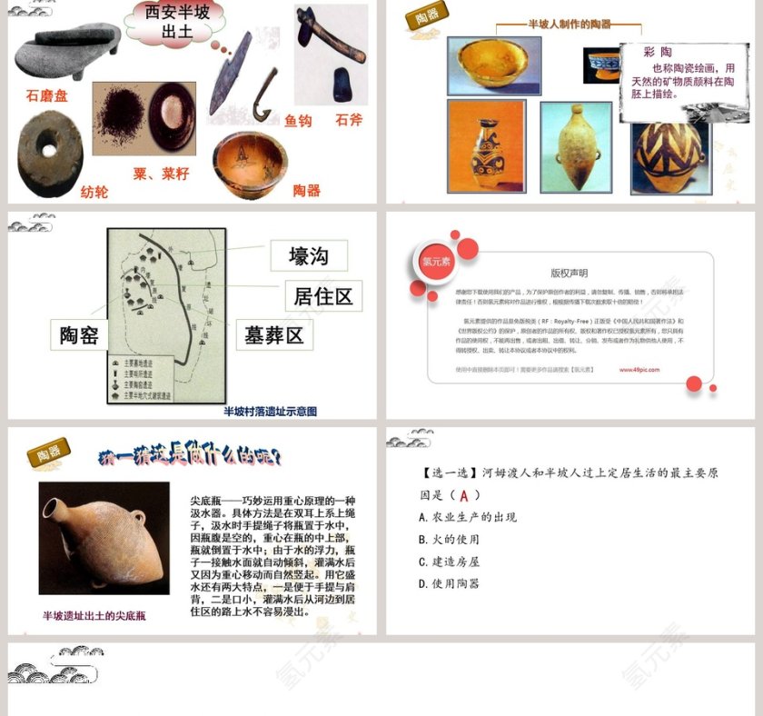 原始农耕生活第2代PPT模板第5张