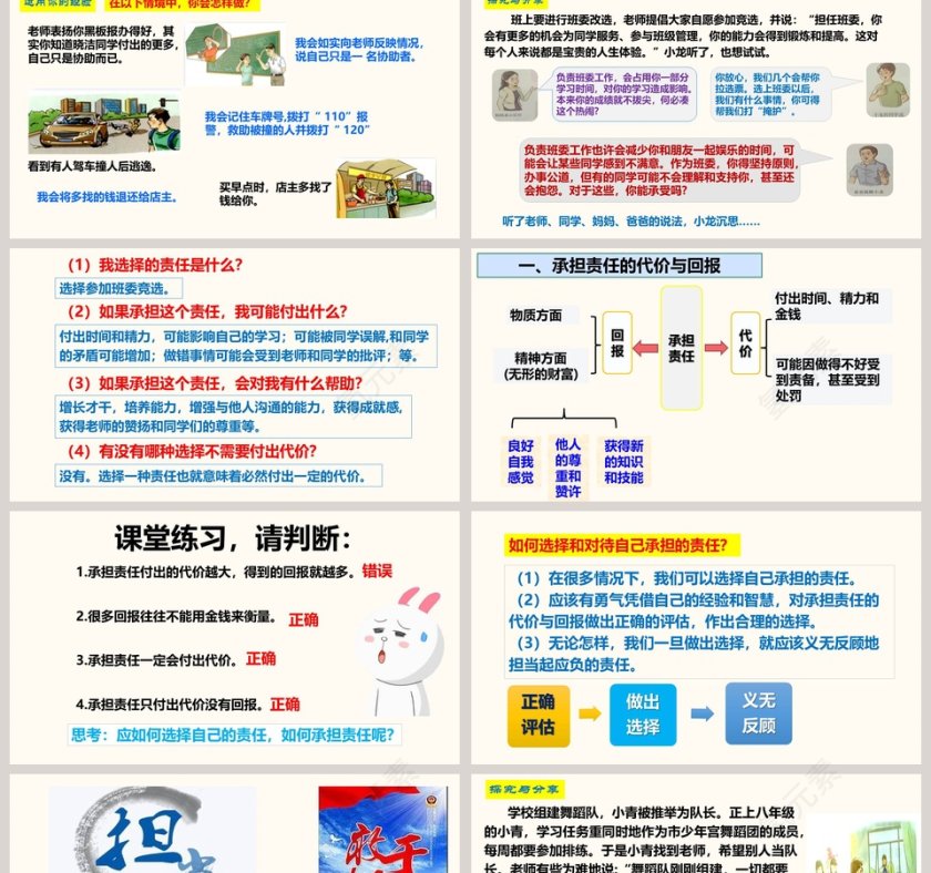 道德与法治部编版八年级 上册-第六课  责任与角色同在教学ppt课件第2张