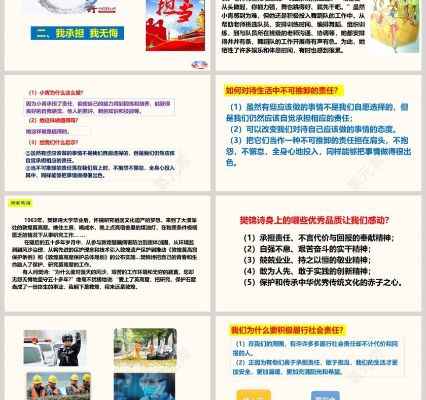 道德与法治部编版八年级 上册-第六课  责任与角色同在教学ppt课件第3张