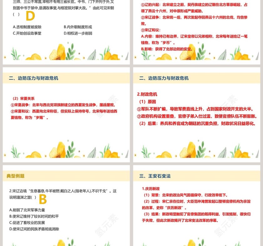 第9课 两宋的政治和军事 - 教育培训PPT模板第3张