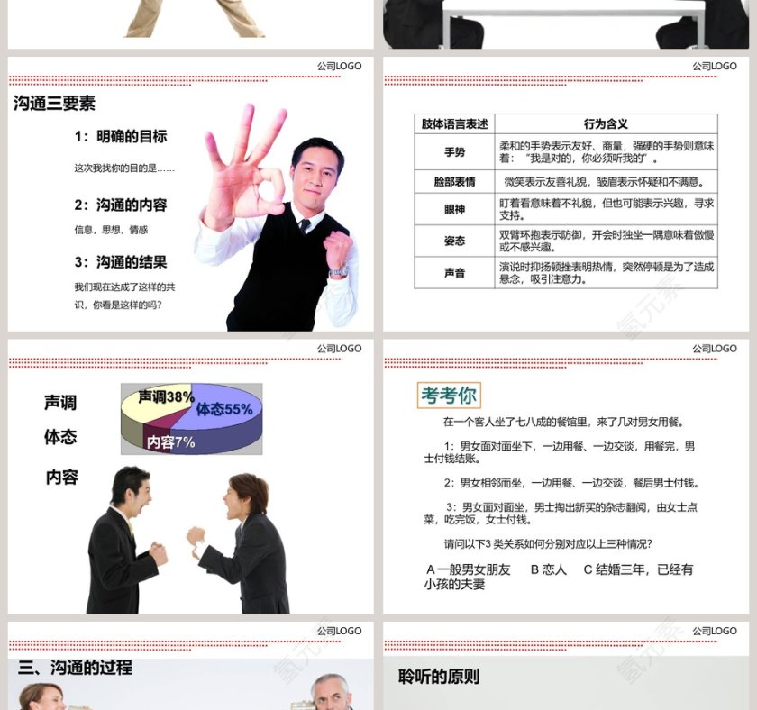 简约大气沟通技巧ppt课件第2张